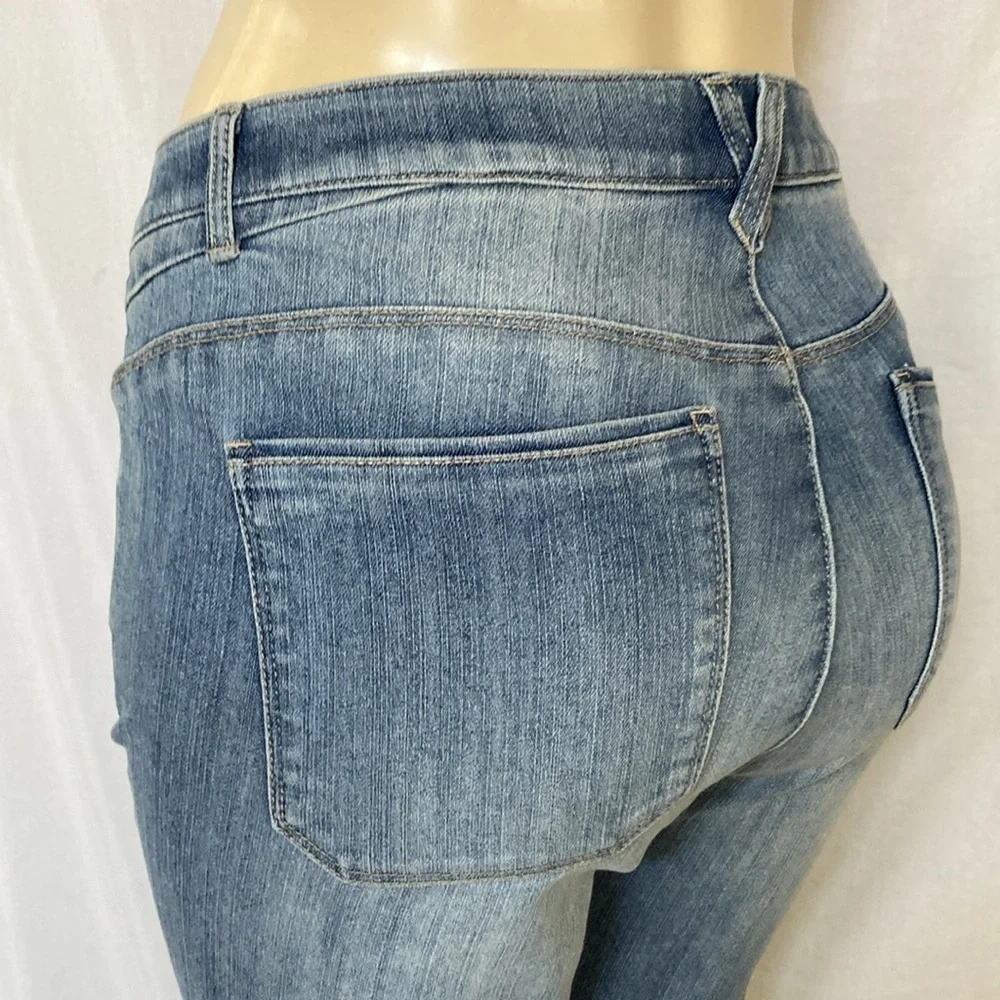 WIT & WISDOM Jeans Women’s Tummy Control Size 18W Raw Hem Ankle Skinny NWOT_8
